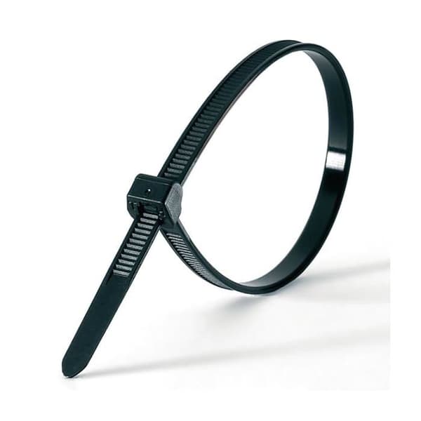 Kabelbindare - HellermannTyton - 200x4 mm - T50ROS-HS-BK-D1 - Förpackning med 1 - Fästsystem