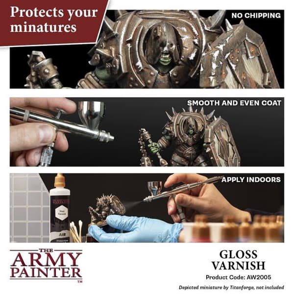 Blank lack - Army Painter - Warpaints Air - 100 ml - Grå