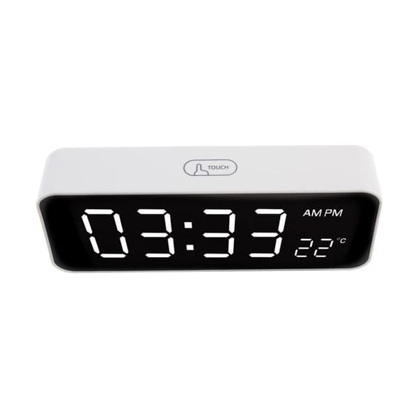 Klocka - GrönBlå - GB397 - Alarm - Termometer - USB
