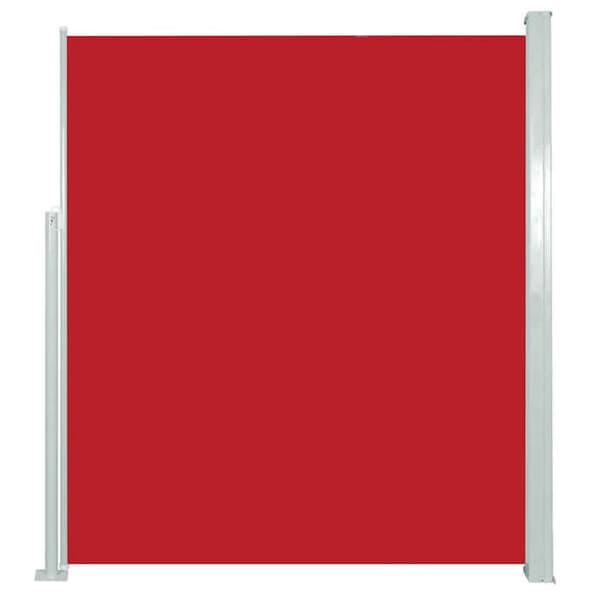 vidaXL Infällbar sidomarkis 140 x 300 cm Röd