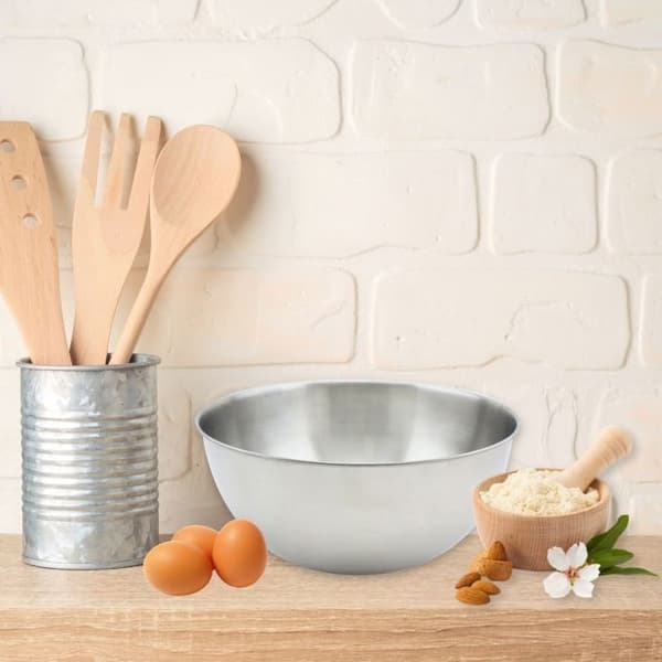 Skål för blandning i rostfritt stål med 25 cm diameter Fackelmann Basic