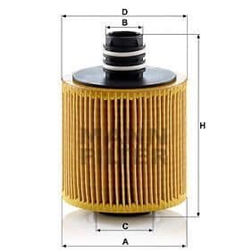 MANN FILTER Oljefilter HU8006Z