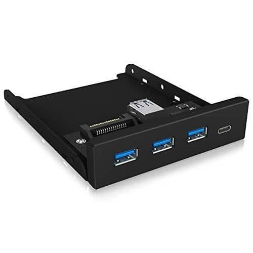 Koncentrator (hub) - ICY BOX - USB 3.0 Frontpanel - 1x USB-C - 3X USB-A