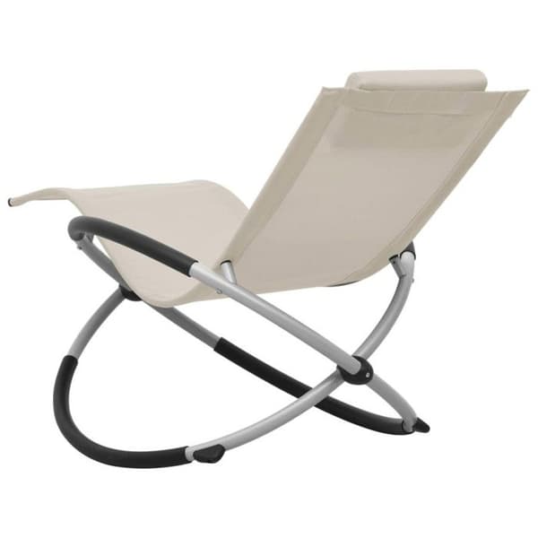 Fåtölj för barn - VIDAXL - Kräm - Hopfällbar - Textilen - Kudde ingår