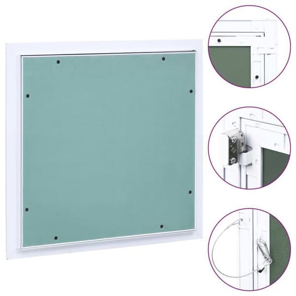 vidaXL Åtkomstpanel Aluminiumram gipsplåt 300x300 mm