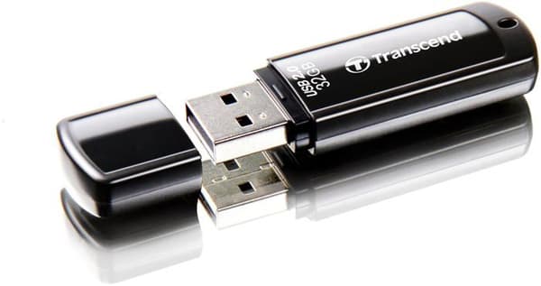 Transcend JetFlash 350 - USB-minne 2.0 32 Go (Svart)