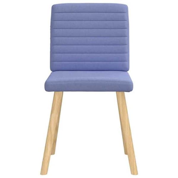 vidaXL Matstolar set om 2 blå jeans tyg 4101184