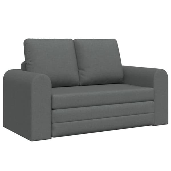 Sängsoffa 2 i 1 Mörkgrå 148x71x83 cm Tyg