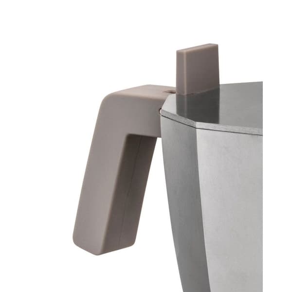 Moka Espresso - Alessi - 6 koppar - Grå - Malet kaffe - Modern design