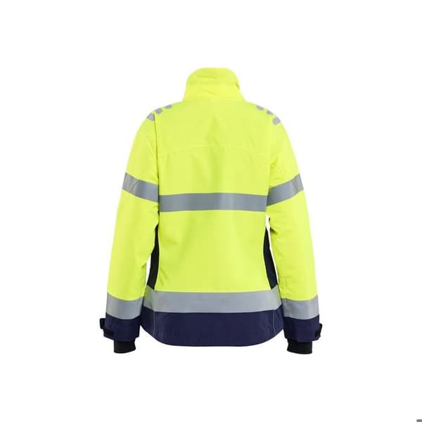 Högsynlig arbetsjacka för kvinnor Blaklader - fluorescerande gul/marinblå