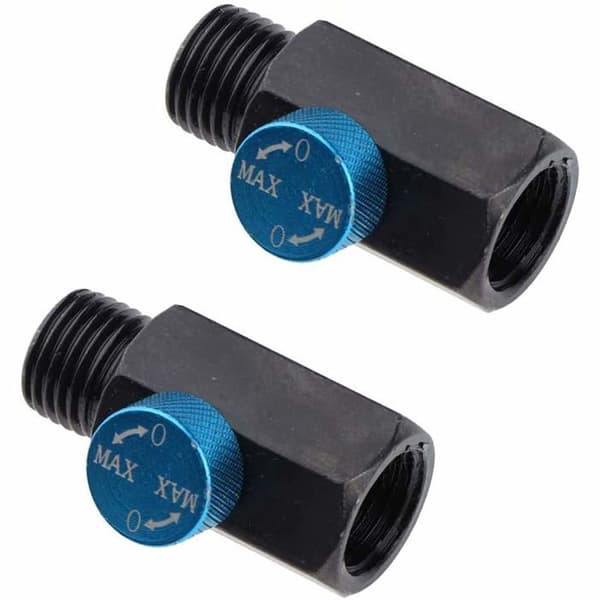 Pofet - HOA4292 - Set med 2 st solid stål 1/4 NPT in-line regulator för tryckluftsventil