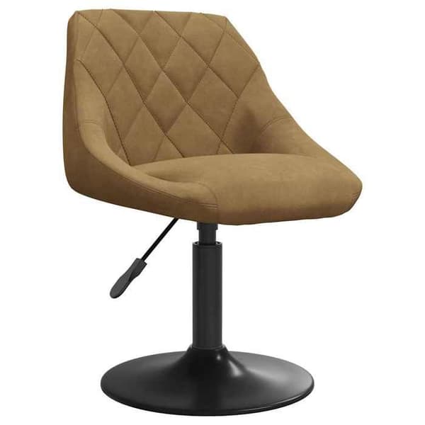 vidaXL Matstol Brun Sammet