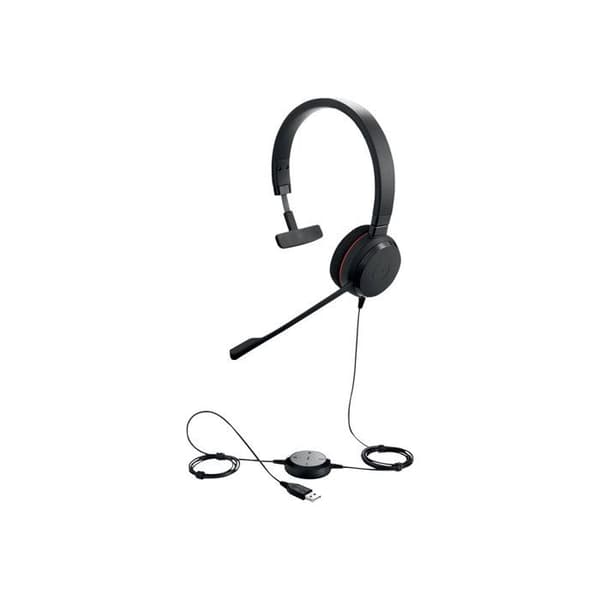 Mikro-headset - JABRA - Evolve 20 MS mono - Trådbunden - USB-C, USB-A - Över örat