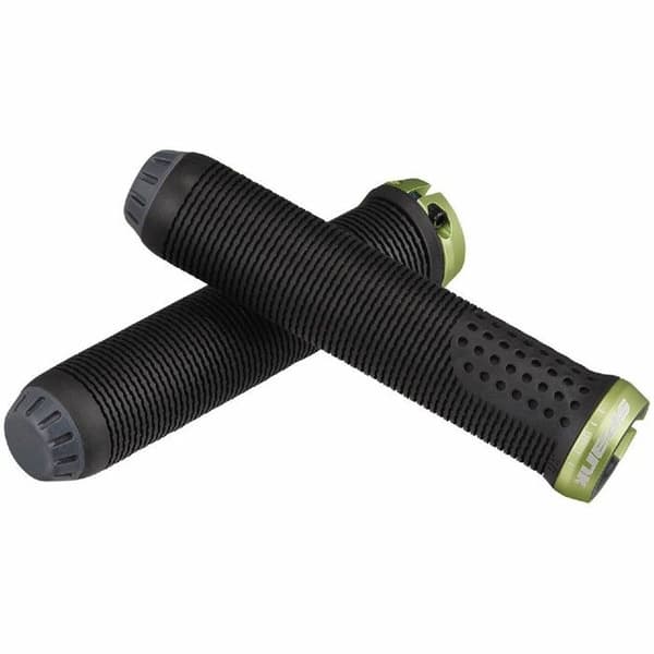 SPANK Spike MTB Grips - Svart/Grön - 145 mm/33 mm