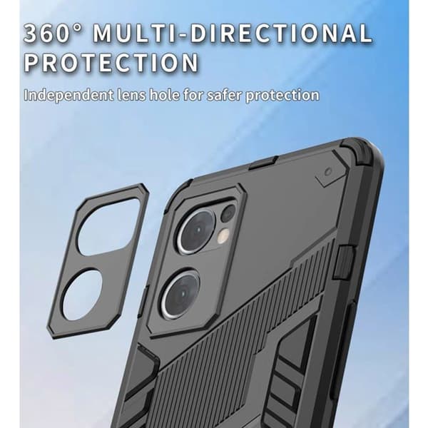 Mobilskal - SEAHAI - Oppo Find X5 Lite - 360° skydd - Militär falltest - Fällbart stativ