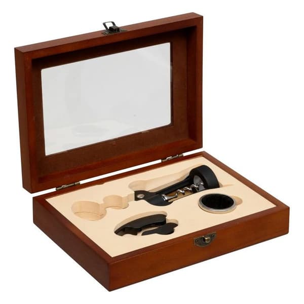 Sommelier-set 3 delar "Källare" 22cm Brun