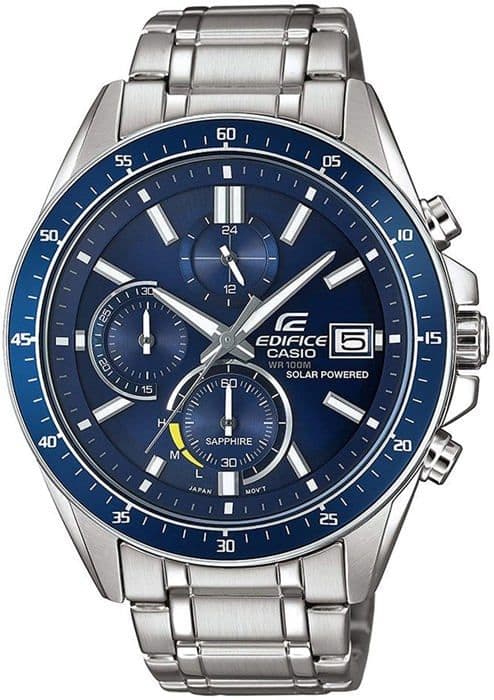 EDIFICE klocka i rostfritt stål - CASIO - Grå - Kvarts - Safirglas