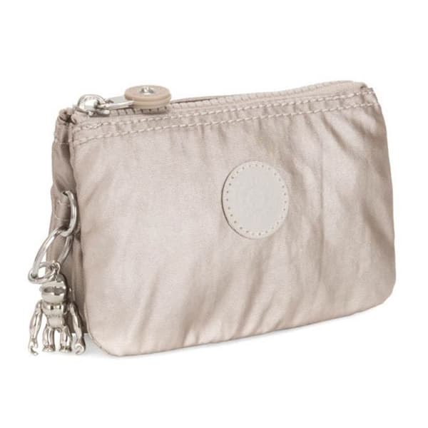 Kipling Beige Myntväska för Dam - Basic Plus Creativity Purse S Metallic Glow 91717