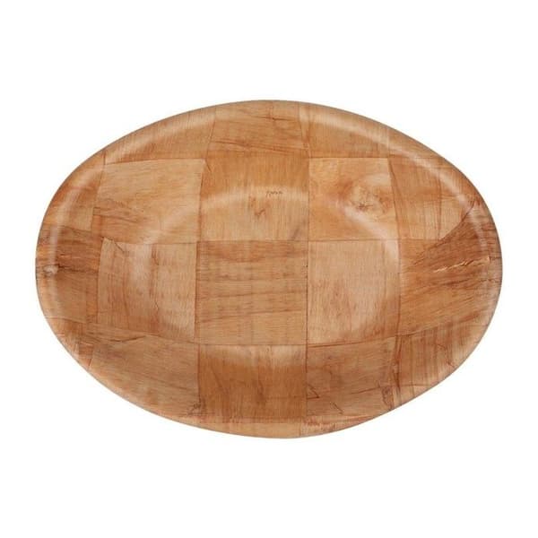 Stor oval skål i trä