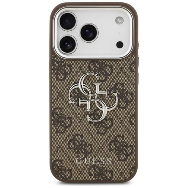 Coque Guess Hardcase Big 4G Logo Classic Logo för iPhone 17 Pro - Brun