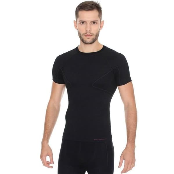 T-shirt BRUBECK Active Wool Svart - Man/Senior