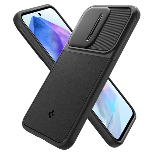 Spigen Optik Armor-fodral för Samsung Galaxy A55 - Svart