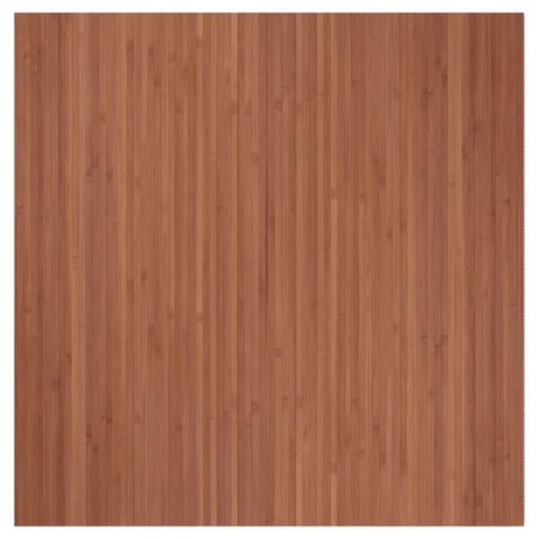vidaXL Rektangulär matta brun 100x100 cm bambu, vardagsrumsmatta, rektangulär matta, modern matta, sovrumsmatta till 376800