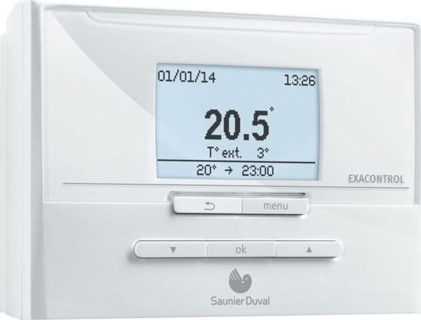 Saunier duval - 0020118088 - Temperaturregulator med veckoprogrammerare Exaco Ntrol E7 (S)