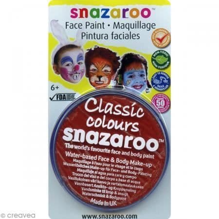 Bright Red Carnival Makeup - Snazaroo - 18 ml - Ansikte och kropp