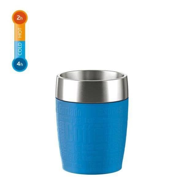 Isolerad mugg - EMSA - Resekopp - 20 cl - Inox - Vattenblå