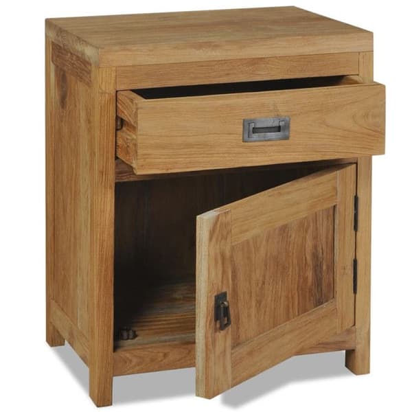 vidaXL Solid Teak Sängbord 40x30x50 cm 244484
