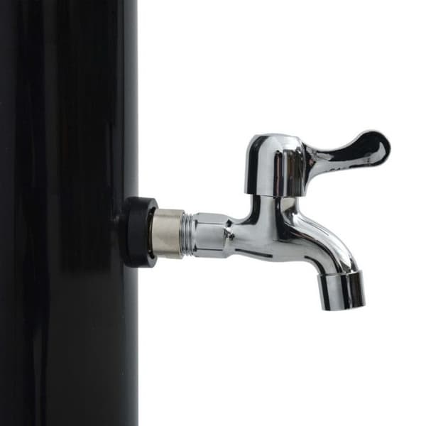 vidaXL Solar Shower Svart 220 cm 20 L