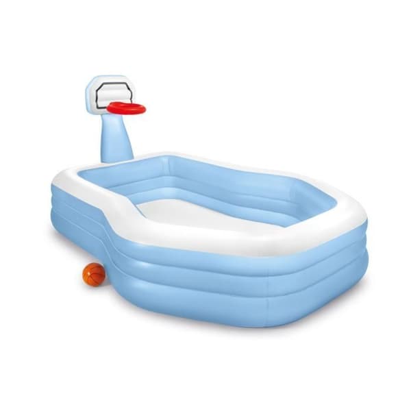 INTEX Octo Simbassäng - Vinyl - 682L - Basketkorg - Blå