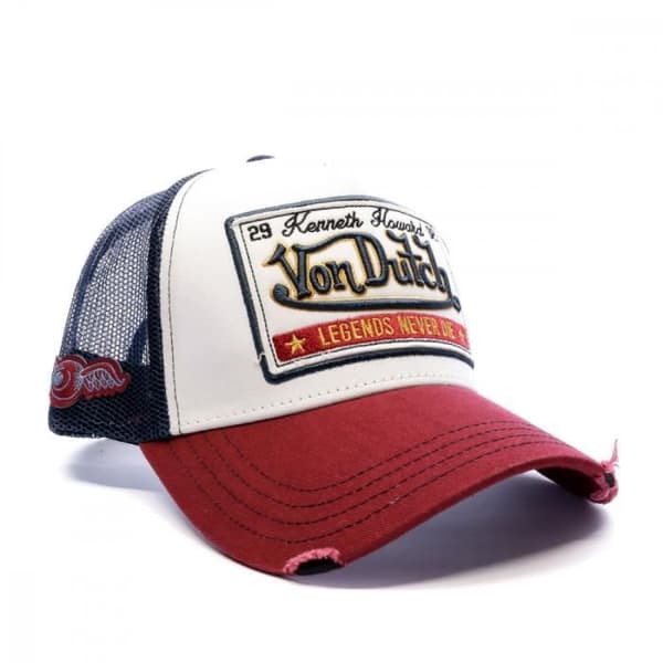 Von Dutch vit truckerkeps för män snapback nät - One size