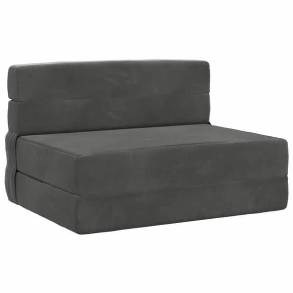 vidaXL Fällbar sängsoffa Mörkgrå 70 x 80 x 60 cm Tyg 900093