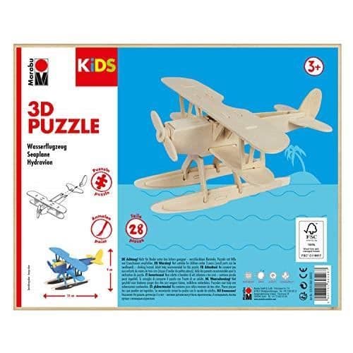 3D-pussel för barn - Marabu - Tecknade serier och serier - 28 bitar - Brun
