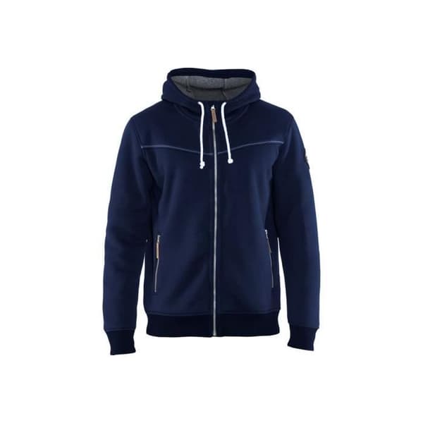 Arbets sweatshirt Blaklader med termisk foder - Marin - M