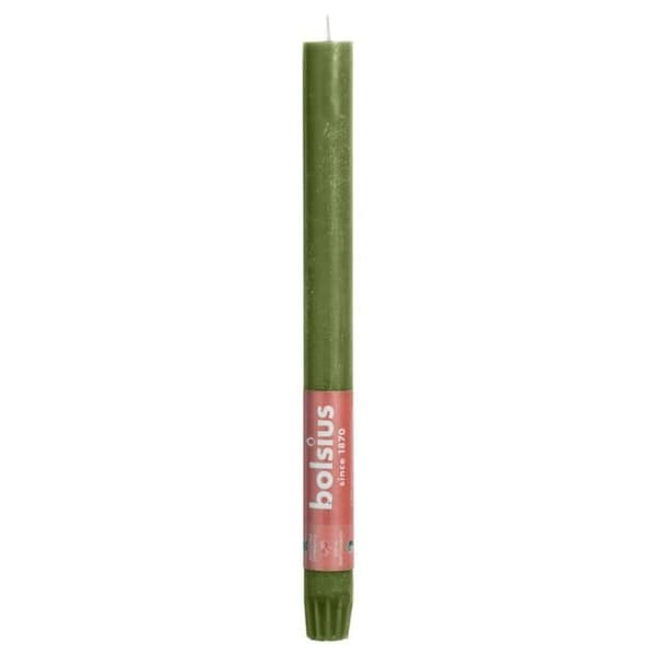 Bolsius Shine bordsljus 16 st 27 cm Olivgrön
