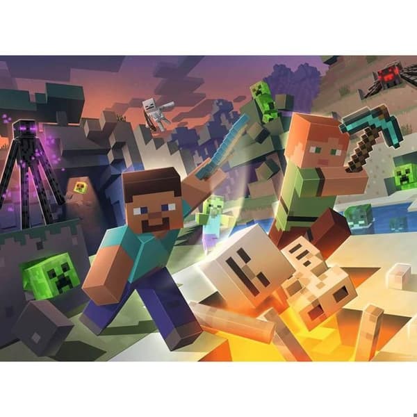 Pussel 100 bitar XXL: Monster från Minecraft