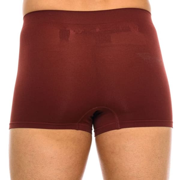Pack av 2 Unno Basic sömlösa boxers D05HH för män - Grå vinröd