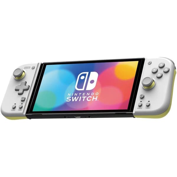 Spelkontroll - Hori - Split Pad Compact - Trådlös - Ljusgrå och Gul - Nintendo Switch