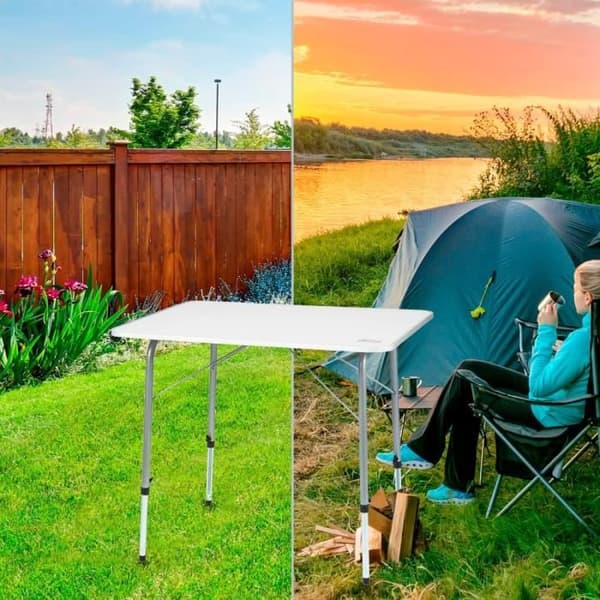 Höjdjusterbart fällbart campingbord Aktive Camping