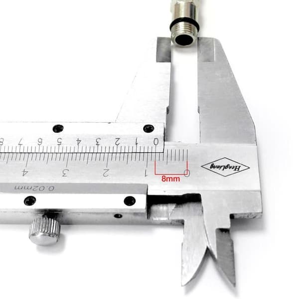 Flexibla rör i rostfritt stål M8 x 1/2" BSP 300 mm (par) - flätade 304, förkromade, Xcel Home