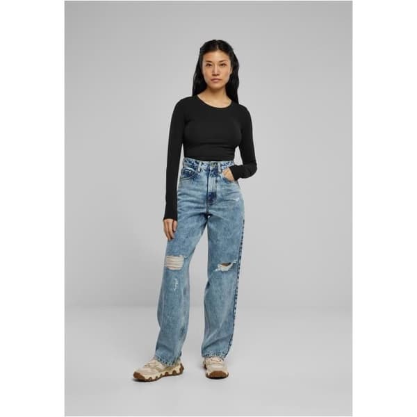 Urban Classics Långärmad Stretch Jersey-bodysuit för kvinnor