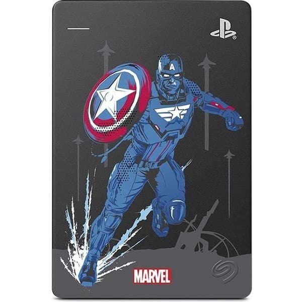 SEAGATE - PS4 extern spelhårddisk - Marvel Captain America - 2TB - USB 3.0 (STGD2000206)
