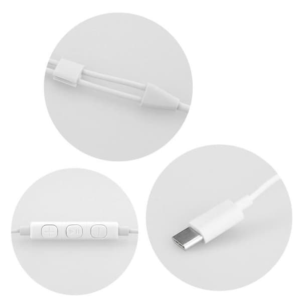 KIT HF STEREO - NYTT FÖRPACKNING - USB Typ C - Trådbunden - Vit - Handsfree-kit