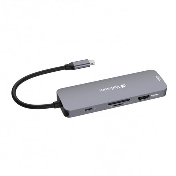 USB-C-hubb - Verbatim - CMH-08 - 2x HDMI - 3x USB-A - 1x USB-C