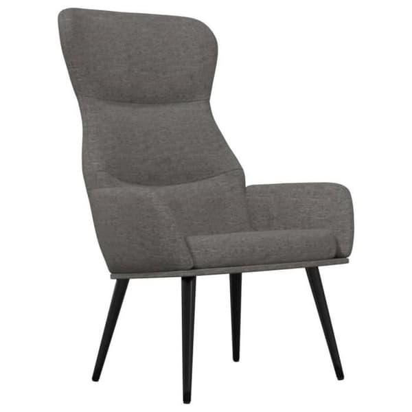 vidaXL avkopplingsstol ljusgrå tyg 341071