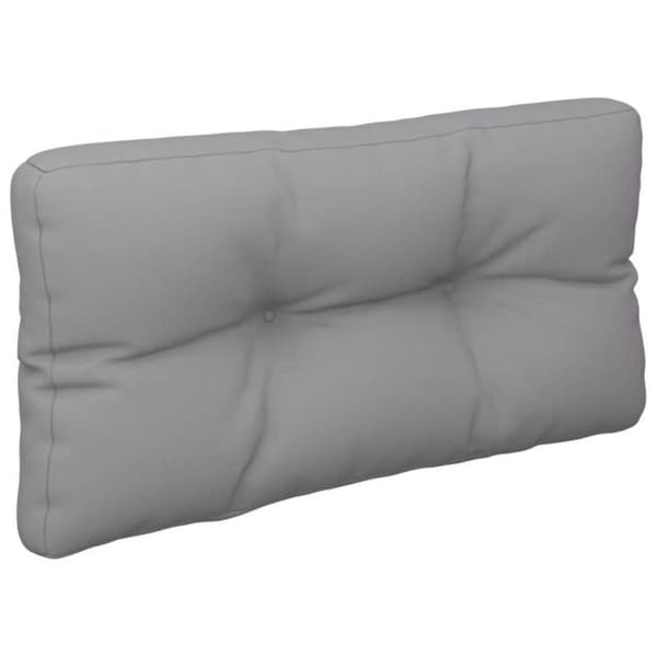 vidaXL Palettkuddar 2-pack grå tyg 360712