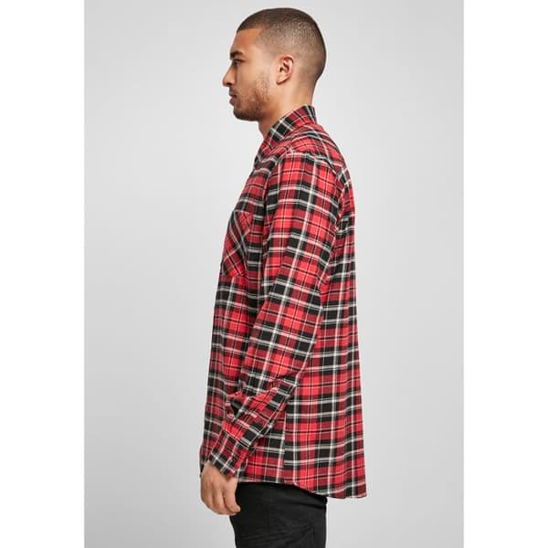 Skjorta - Urban Classics - Rutigt Root - 100% bomull - Flanell - Louch passform